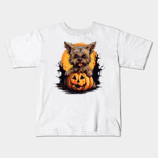 Halloween Yorkshire Terrier Dog #2 Kids T-Shirt
